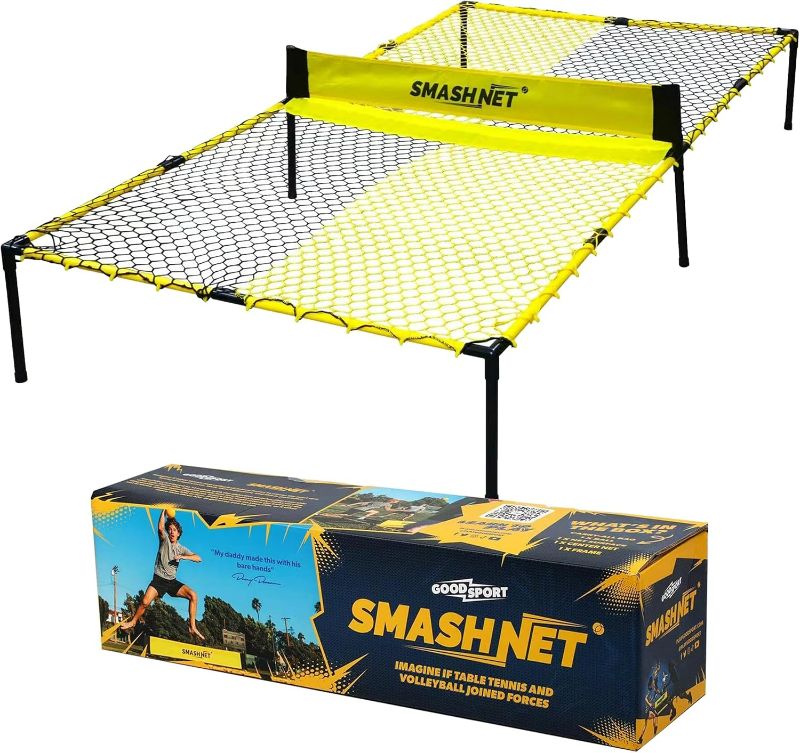 Photo 1 of Outdoor Family Game - Sport Games for Adults and Family - Portable Volleyball/Table Tennis Net for Backyard & Parks, Quick Assemble and Durable, Epic Backyard Game for Kids and Adults