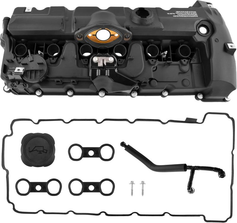 Photo 1 of BOXI N52 Engine Valve Cover Kit with Oil Cap & PCV Hose Fits for BMW 2008-2013 128i / 2007-2013 328i / 2007-2008 328xi / 2008-2011 528i / 2007-2012 X3 / 2007-2010 X5 / 06-11 Z4 / 11127552281 264-935