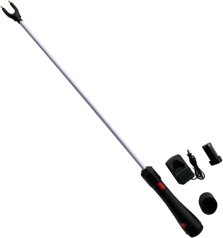 Photo 1 of Cattle prod,Prod Stick for Cow Pig Sheep,Waterproof Cattle prod with,hot Shot Cattle prod Long Stock,Prod with 31" Flexible Shaft,Rechargeable Livestock Prod?42 inches?