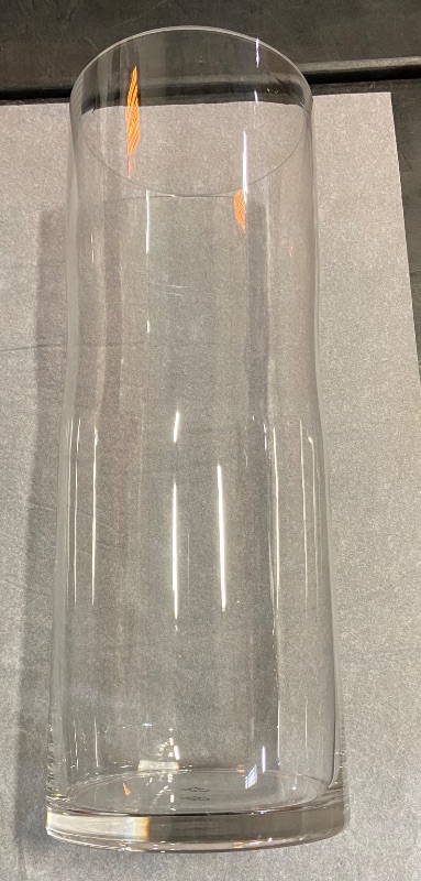 Photo 2 of CYS EXCEL Cylinder Clear Glass Vase (H-16" D-6") | Multiple Size Choices Glass Flower Vase Centerpieces | Hurricane Floating Candle Holder Vase