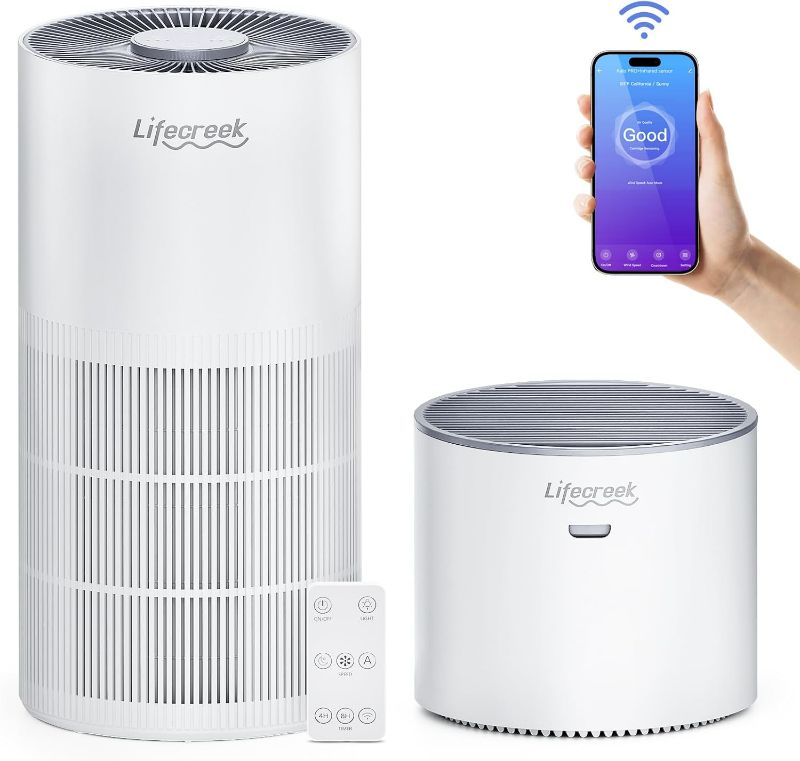 Photo 1 of Air Purifier And Humidifier Combo For Large Room Up to 1084 Ft², 3-Stage Filter Humidifier and Air Purifier in One With WIFI & Remote Control - 22Db(Humidification cannot be used alone)