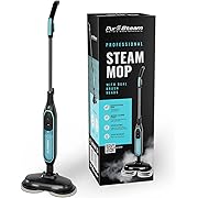 Photo 1 of PurSteam ScrubMaster Steam Mop with Dual Scrubbing Head, LED Headlights, Adjustable Steam Control, Anti-Slip Swivel Head, Cable Holder & Upright Lock