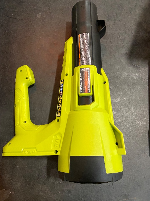 Photo 3 of RYOBI ONE+ 18V 100 MPH 325 CFM Cordless Battery Variable Speed Jet Fan Leaf Blower (Tool Only)