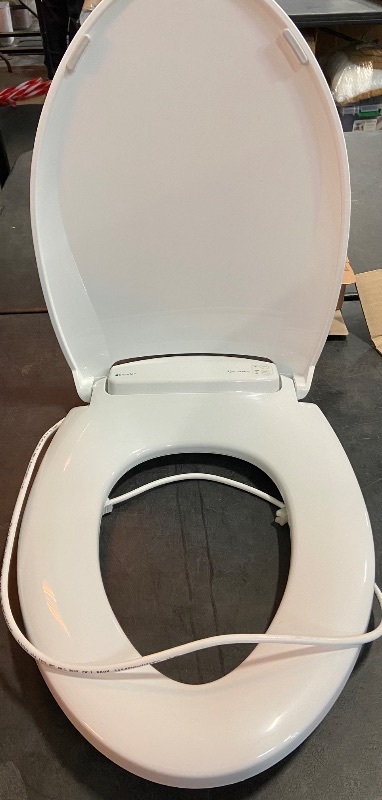 Photo 3 of Brondell L60-EW LumaWarm Heated Toilet Seat with Night Light Three Temperature Settings, Gentle Close Lid, Easy Installation, Built-in Controls, Elongated, White