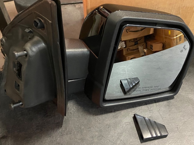 Photo 2 of Right Passenger Side Mirror Fits 2015-2020 Ford F150 Mirrors with Power Glass,Heated,Puddle Lights,Blind Spot Detection,Turn Signal,Memory,Power Folding,Without Camera Replace FO1320528?16 Pins)