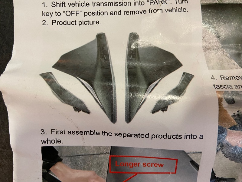 Photo 3 of **Missing 2 Parts** SAUTVS Front Fenders for Can-Am Maverick X3 MAX, Black Front Fenders Kit for Can Am Maverick X3 / X3 MAX 2017-2025 All Models Accessories (2PCS, #705012456, 705012457)