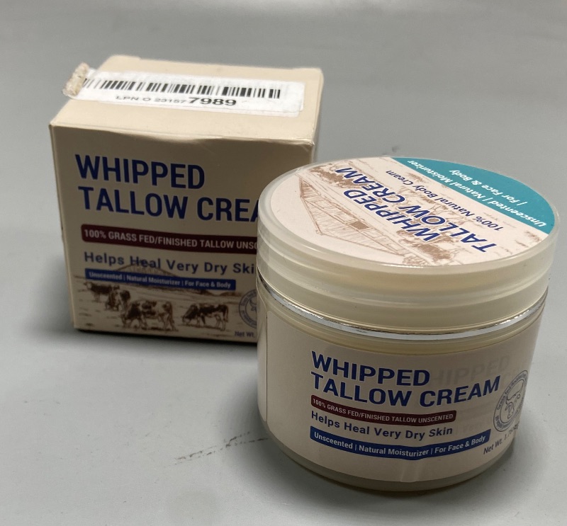 Photo 2 of Beef Tallow, Beef Tallow for Skin, Beef Tallow Face Moisturiser, 100% Grass Fed Beef Tallow for Skin Care - Natural Handmade Lotion Whipped Beef Tallow Cream for Face & Body Sensitive Skin - 1.76 OZ.