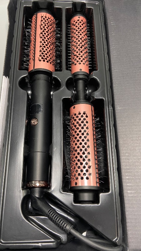 Photo 1 of **Missing Hair Scratcher** Thermal Brush with 3 Interchangeable Heads Heated Round Brush for Curling Volumizer and Styling