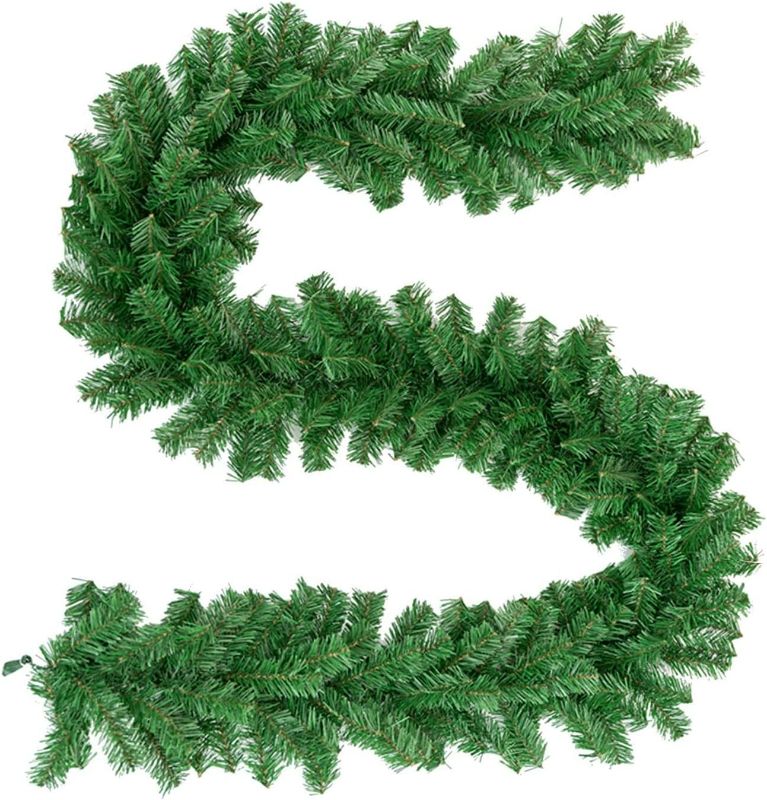 Photo 1 of 
9FT Christmas Garland Decoration, Non-Lit Artificial Garland for Outdoor or Indoor Use, Premium Quality Soft Green Holiday Decor Home Garden, Wedding Party..