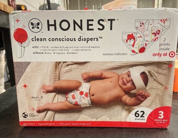 Photo 2 of The Honest Company Clean Conscious Disposable Diapers In-RED-Ibly Delicious & So Fetch