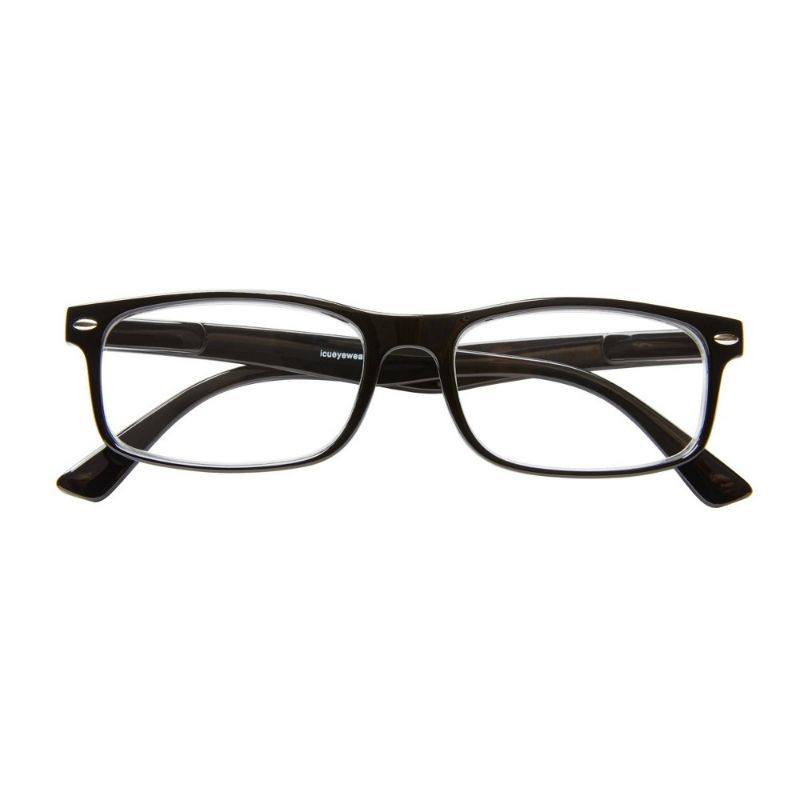 Photo 1 of ICU Eyewear Emeryville Plastic Rectangle Shiny Reading Glasses with Metal Studs