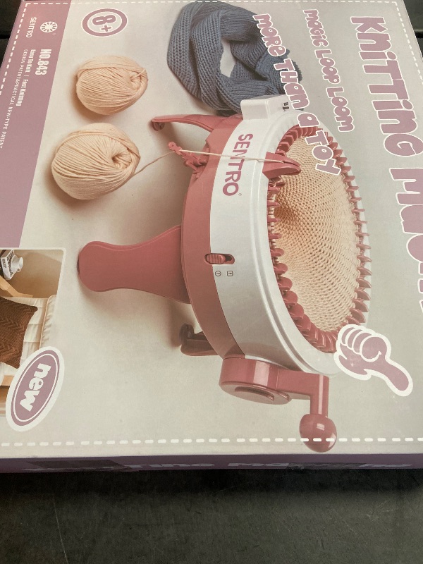 Photo 3 of **Missing Needles and Yarn**SENTRO 48 Needles Knitting Machine with Row Counter, Crochet Knitting Loom Machine for Kids/Adults