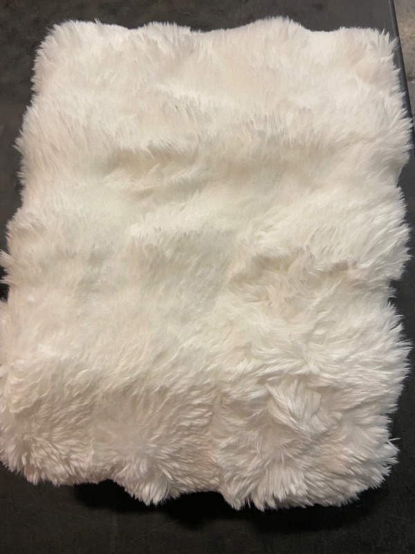 Photo 1 of Bedsure Faux Fur Blanket - Soft & Fluffy, Fuzzy, Cozy, Plush Throw Blanket for Couch, Sofa and Bed, Thick and Warm, Christmas Decor Gifts for Women, White, 50x70 inches