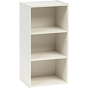 Photo 1 of IRIS USA 3-Tier Modular Open Cubby Storage Shelf, Sturdy Storage Bookshelf Cabinet for Living Room Bedroom Guest Room Office Dorm Room Kids Room and Bathroom, White