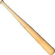 Photo 1 of Genuine Solid Beech Wood Baseball Bat - 27 Inch 23 Oz - Tball Bat, Self Defense, Weight Training, and Pickup Games - Classic and Timeless Design 