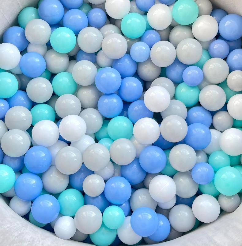 Photo 1 of Soft Ball Pit Balls 500/1000/2000 Count Plastic Play Pit Balls for Pet Dogs Ball Pits,BPA Free Pool Balls for Toddles Playhouse Party Decoration - Tent Tunnels Playpen Balls (2.2")
