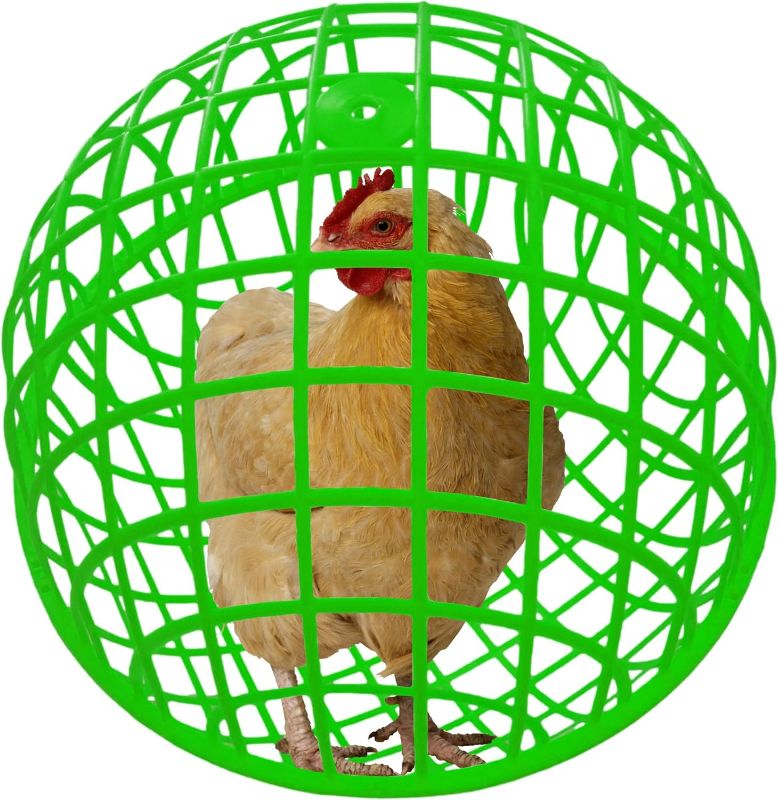 Photo 1 of 15" Ball-Shaped Movable Chicken Coop,Pigeon Rabbit Duck Safe Walking Net,Preventing Trampled by Horse,Predation by Eagles, Wolves,Dog Bites. Pet Removable Prevent Harassment Safety Hutch
