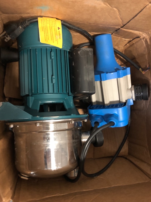 Photo 2 of Shallow Well Jet and Booster Pump with Smart Controller Home Pressure 1 HP 110 V G&W Tankless No Need for Pressure Tank Max.Flow:13GPM Max.Height:137ft.
