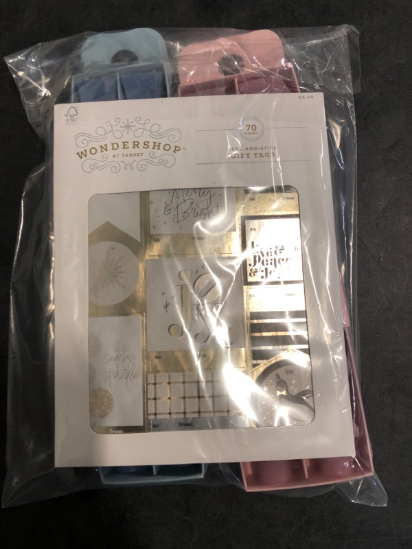 Photo 1 of 3 Items- 1 70 Count Gift Tags, 1 Diamond Taper Candle and 1 Wavy Taper Candle 