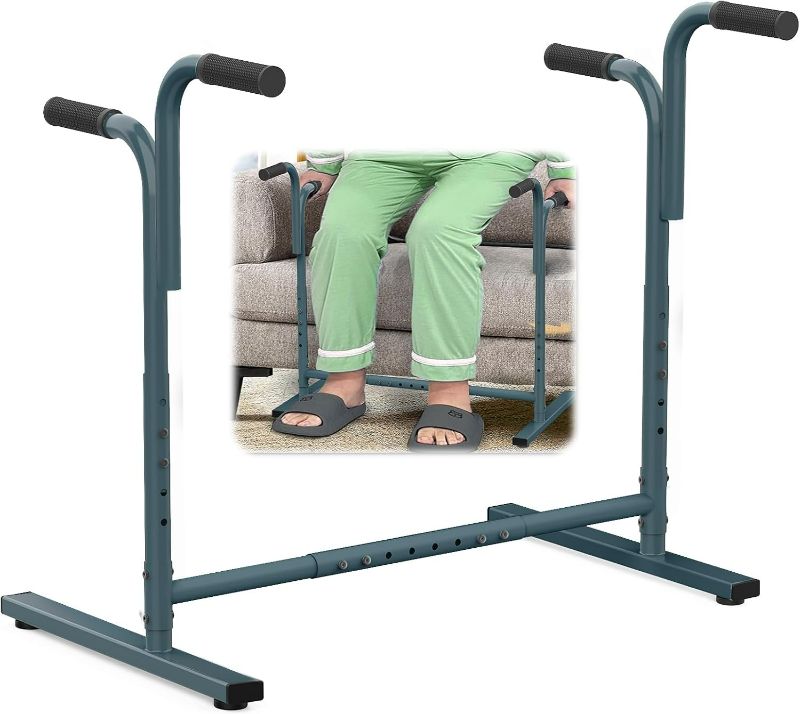 Photo 1 of Adjustable Dual-Way Handles Couch Chair Stand Assist for Seniors, Standing aid & Support Device, Chair Lift Assist Device for Elderly Mobility & Daily Living Stand to Sit(300LBs Loading, Dark Gray)