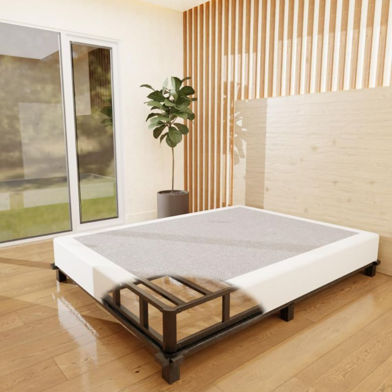 Photo 1 of Box Spring for Queen Bed 10 Inch - Heavy Duty Box Spring Mattress Foundation Metal Bed Base with Fabric Cover, Noise Free Easy Assembly Non Slip/Non-Slip/Easy Assembly
