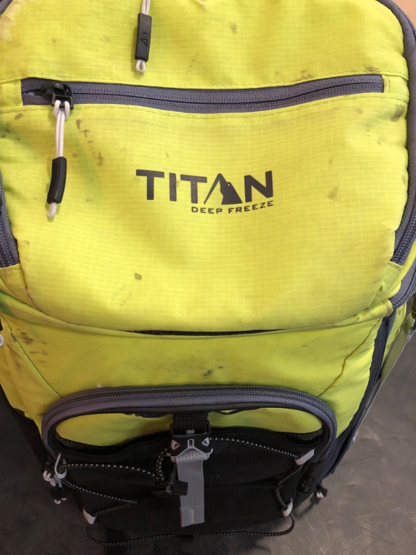 Photo 2 of *One Zipper Broken** Titan Deep Freeze Backpack Cooler 24 Can Cooler Bag Insulation