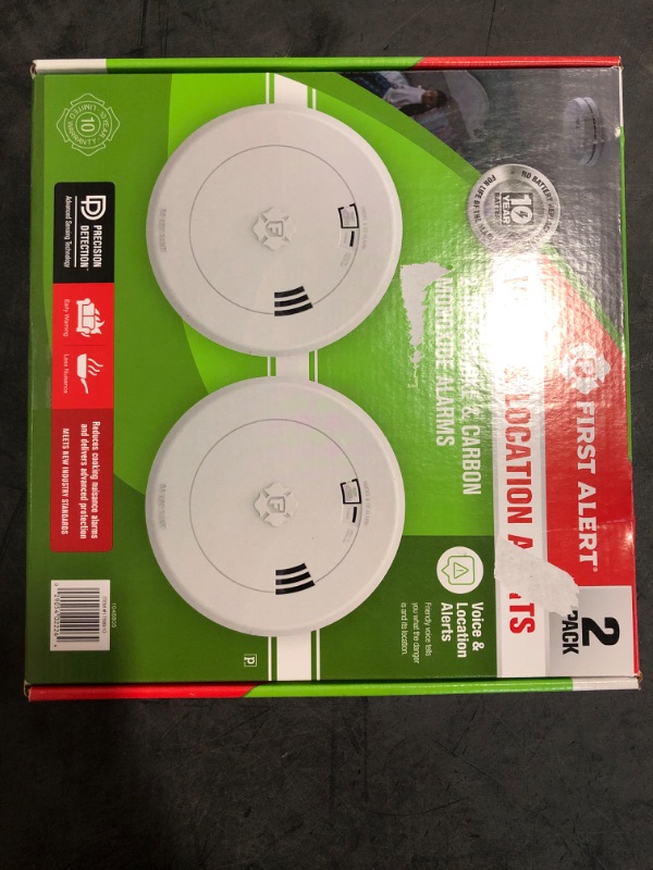 Photo 3 of First Alert Precision Detection, 10-year Battery Smoke and Carbon Monoxide Alarm, 2-pack