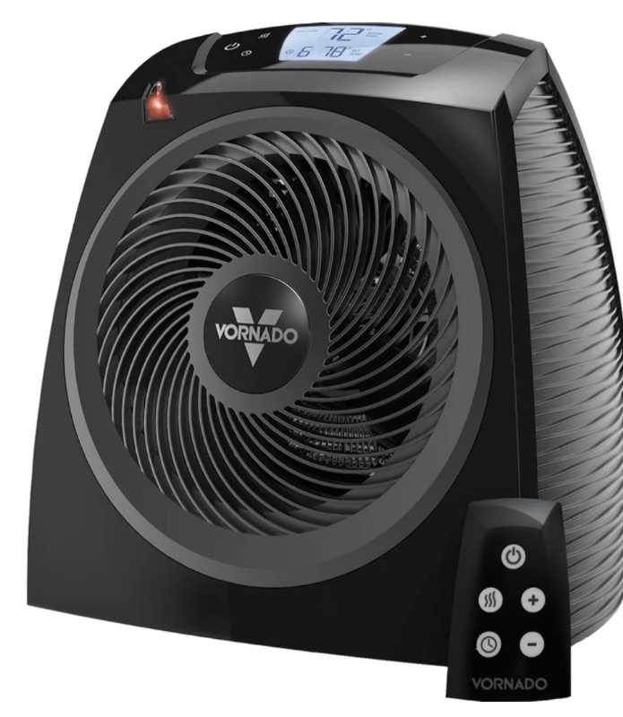 Photo 1 of Vornado TAVH10BLK Electric Space Heater with Adjustable Thermostat 