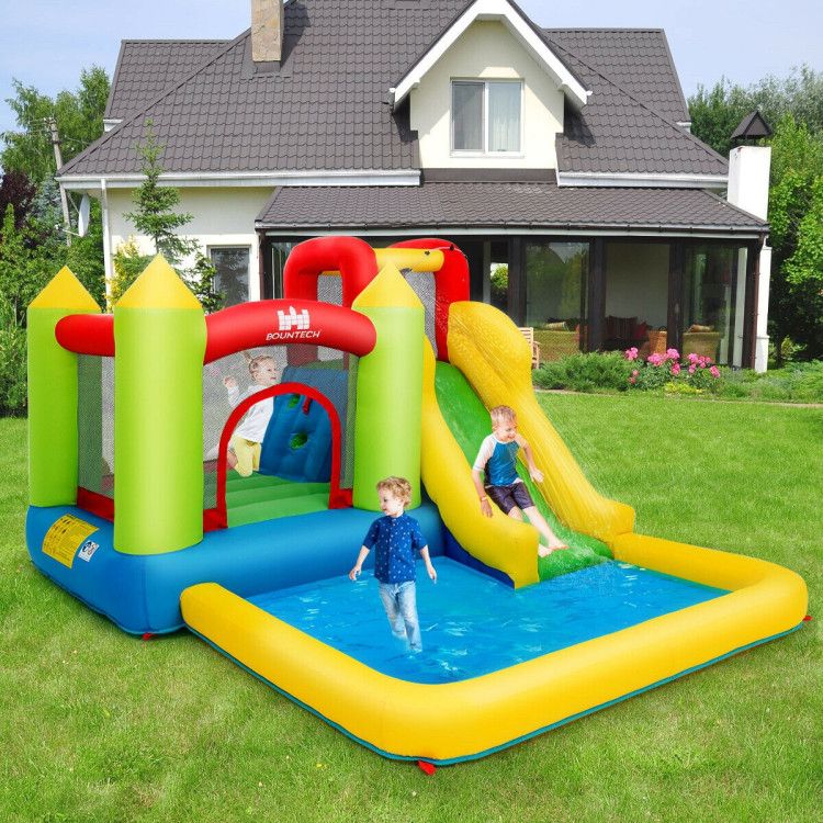 Photo 1 of Inflatable Bounce House Water Slide Jump Bouncer without Blower