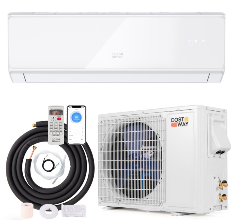 Photo 1 of Energy Star Certified 24000 BTU 21 SEER2 208-230V Mini Split Air Conditioner and Heater White Wifi Enabled