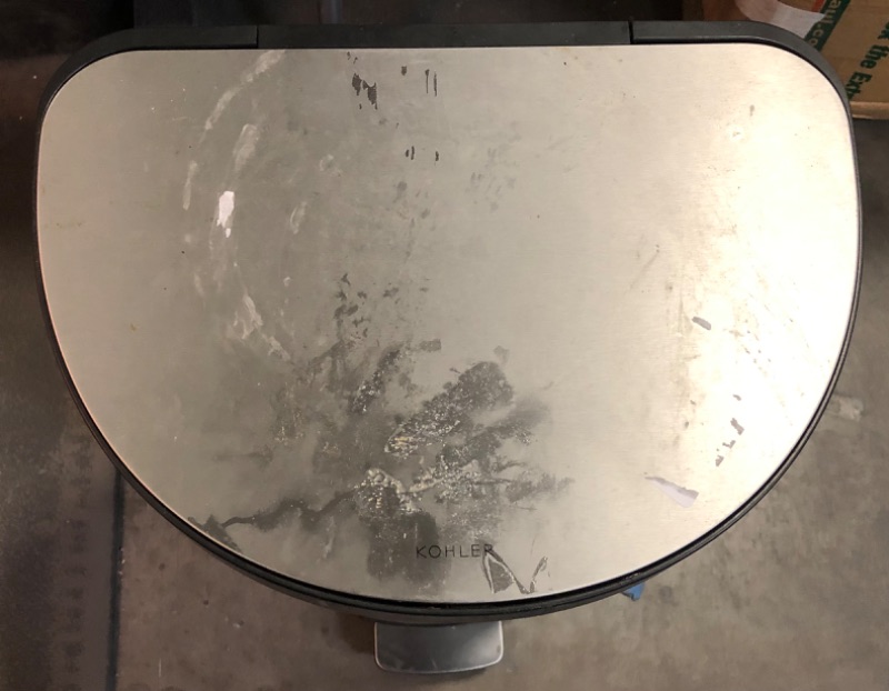 Photo 1 of **USED AND DIRTY** Kohler 45L Stainless Steel Step Trash Can