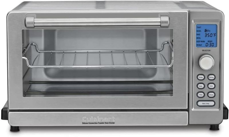 Photo 1 of Cuisinart TOB-135N Deluxe Convection Toaster Oven Broiler, Brushed Stainless, Silver