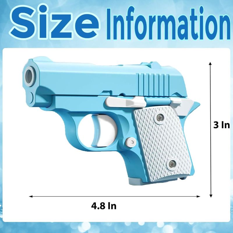 Photo 1 of 2pcs--Yisquar Fidget Gun Toy 3D Printing Fidget Pistol Toys 1911 Glow in Dark Gun Toy Pístol Fidget Toys Fidget Gun Sensory Toys Adults Stress Relief Pistol Toy for Kids and Adults Gift