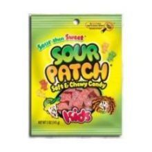 Photo 1 of Sour Patch Kids Fat Free Soft Candy 8 Oz. Bags, PK12   exp date 08/2025
