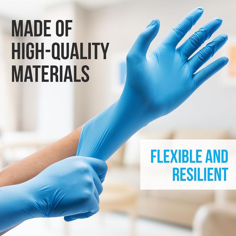 Photo 1 of 100pcs--Size Large Size Nitrile Disposable Latex and Powder Free Gloves  
