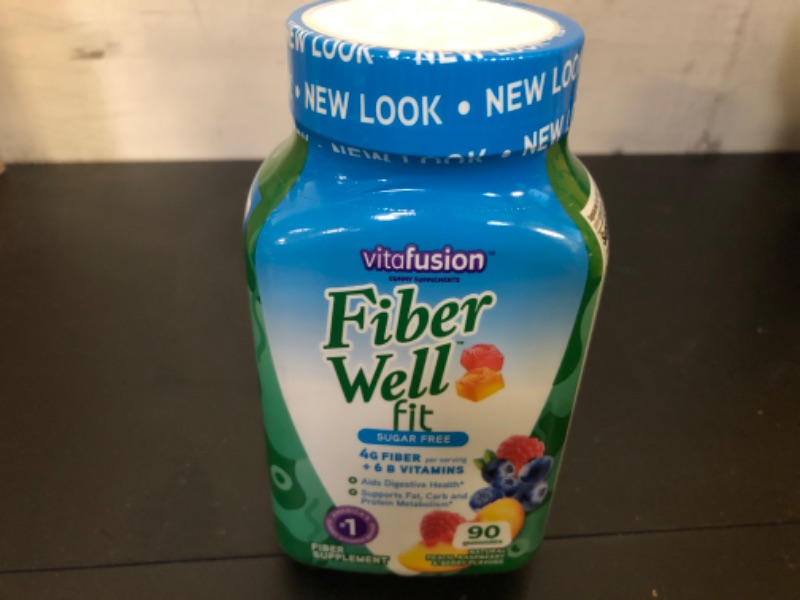 Photo 2 of Fiber Well Fit Gummies Supplement Peach, Strawberry & Berry---exp date 12/2025