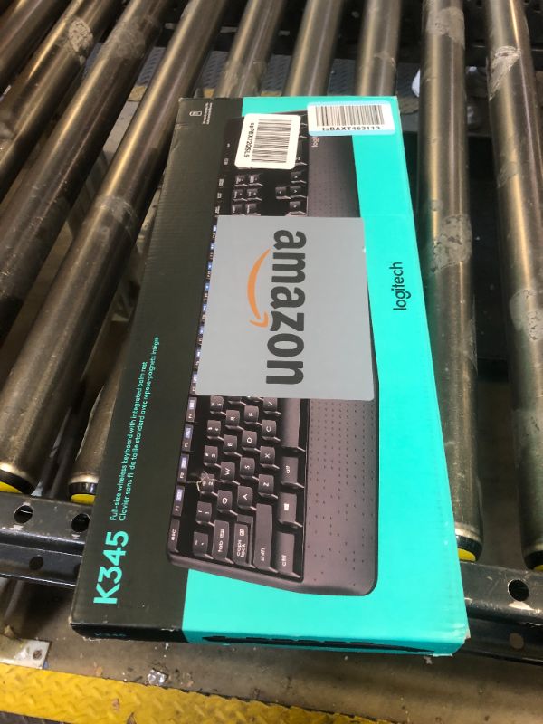 Photo 1 of Logitech K345 Wireless Keyboard - Full-Sized Keyboard with Palm Rest