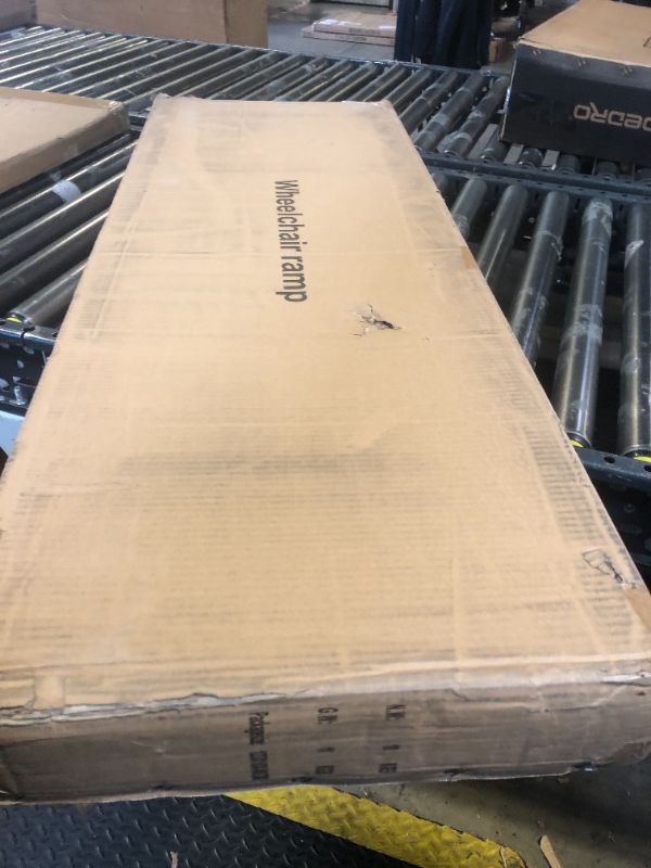 Photo 1 of Portable Wheelchair Ramp 4FT - Ramp for Wheelchair for Home steps, Non-Slip Aluminum Folding Handicap Ramp for Car, Doorways, Curbs, Stairs