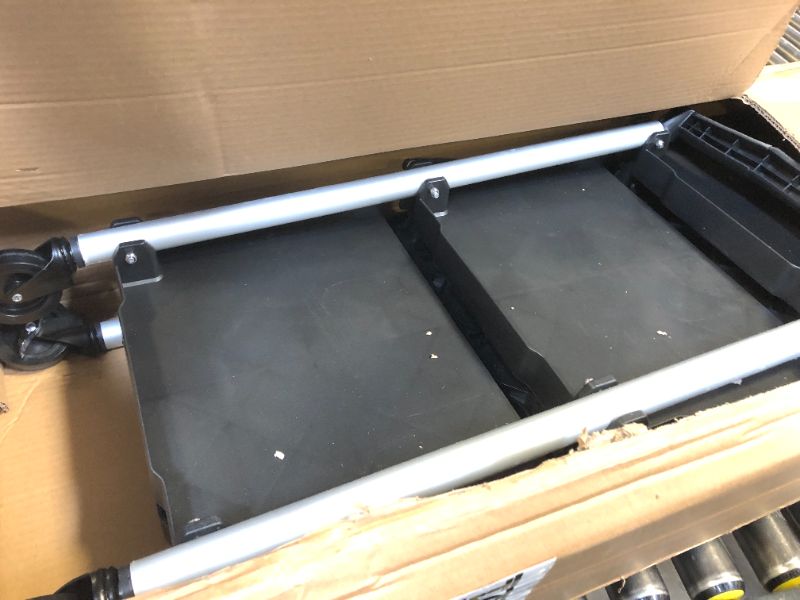 Photo 1 of YITAHOME Folding Utility Service Cart Fit Ice Machine Maker, 240LBS 3 Tier Foldable Cart with Wheels Collapsible Cart on Wheels, Portable Cart for Home Garage Restaurant Office