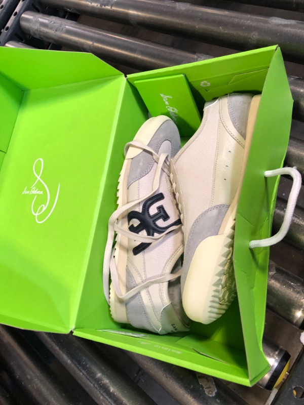 Photo 1 of Sam Edelman Women's Ivey Sneaker Stone Grey/Ivory Haze/Midnight 7 Medium