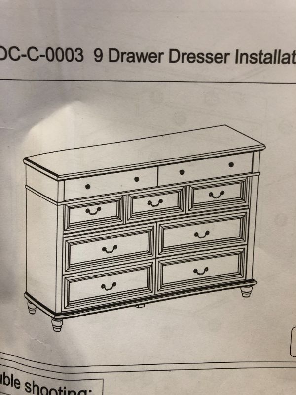 Photo 1 of 9 DRAWER DRESSER 