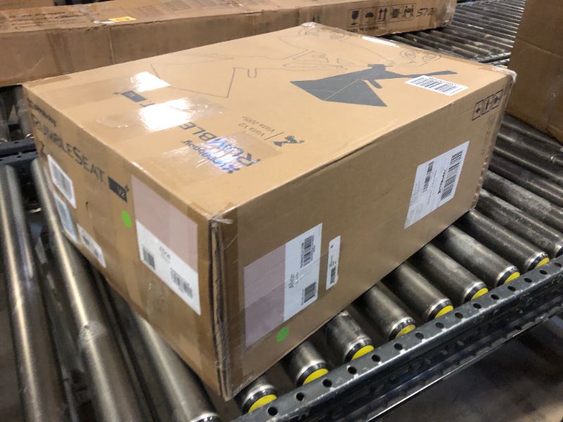 Photo 3 of UPPAbaby RumbleSeat V2+ Second Lower Seat/Compatible with Vista V2 and Vista V3 / Adapters, Bumper Bar, Bug Shield Included/Alice (Dusty Pink/Silver Frame/Saddle Leather)