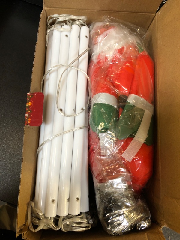 Photo 1 of Christmas Decorations LED Ladder Lights with Climbing Santa Claus, 10ft Outdoor Christmas Decorative Lights - 8 Modes Xmas Lights Tree for Home Holiday Wall Window Xmas Decor (Warm White)