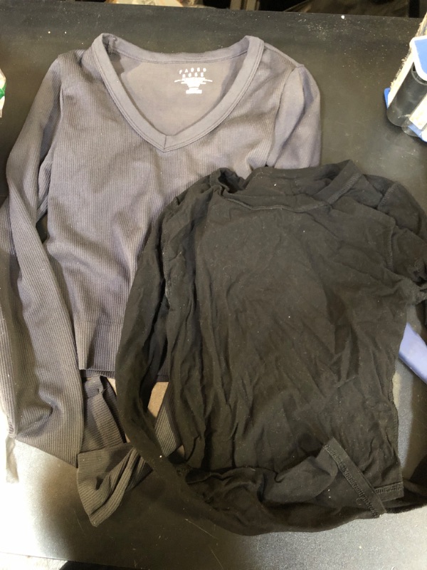 Photo 1 of 2 pack Women's Shirts Size M Grey and S Black 