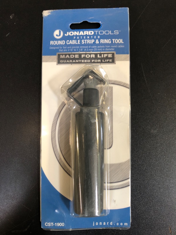 Photo 1 of Jonard Tools Round Cable Strip & Ring Tool