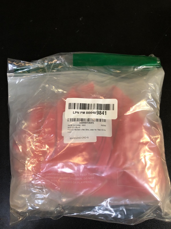 Holipick Women's Red One Shoulder One Piece Swimsuit Cutout Bathing