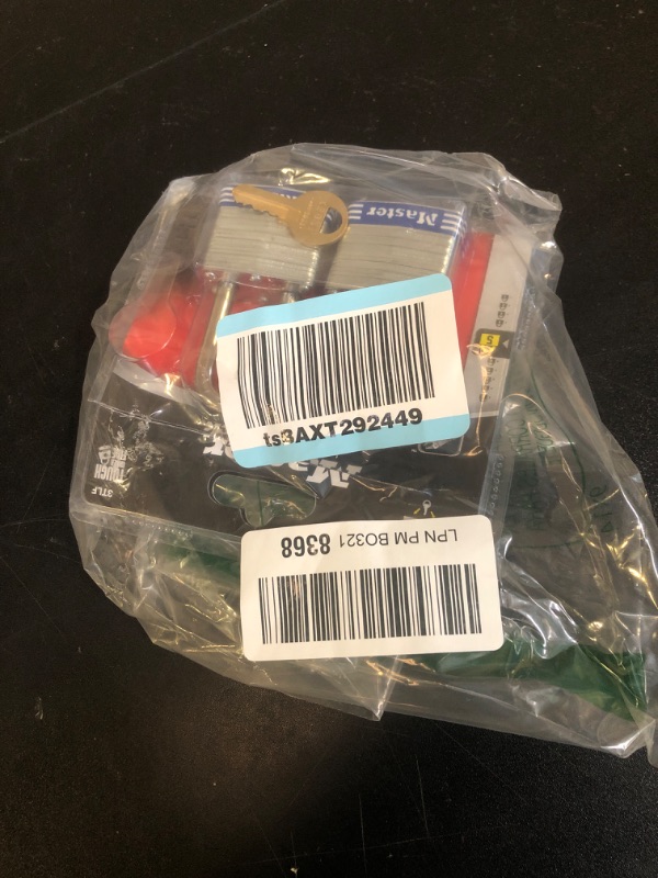 Photo 1 of Master Lock 3TLF Laminated Steel Padlock with Key, 2 Pack Keyed-Alike, Silver