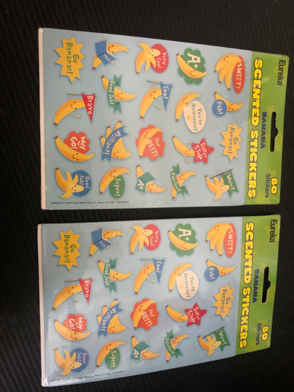 Photo 2 of Eureka Banana Stickers - Scented 2pack 