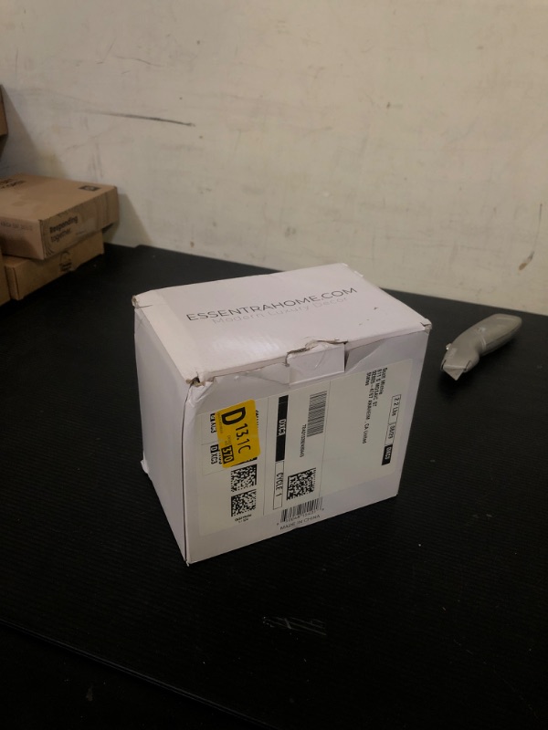 Photo 1 of Essentra Home White Marble Kitchen Sponge Holder, Modern Kitchen Sink Caddy with Drain Tray