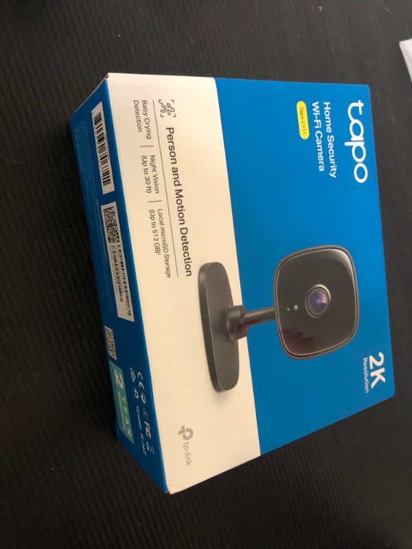 Photo 2 of TP-Link New Tapo 2K Indoor Security Camera for Baby Monitor, Pet Camera | Motion Detection | 2-Way Audio | Night Vision | Cloud & SD Card Storage | Works w/Alexa & Google Home | Black | Tapo C111